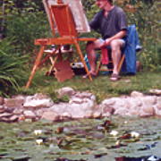 Alan painting Artists in the Garden Lillies.jpg